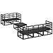 Set Divano da Giardino con cuscino 6 pcs Nero Alluminio - Foto miniatura 7