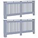 Copertura per radiatori 2 pcs Grigio 172 x 19 x 81.5 cm - Foto miniatura 1