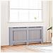 Copertura per radiatori 2 pcs Grigio 172 x 19 x 81.5 cm - Foto miniatura 2