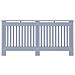 Copertura per radiatori 2 pcs Grigio 172 x 19 x 81.5 cm - Foto miniatura 5