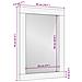 Specchio Bianco 57 x 70 x 3 cm legno massello di mango - Foto miniatura 8