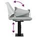 Sedile per Barca con Supporto Altezza Regolabile Girevole 360° - Foto miniatura 9