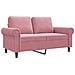 Divano a 2 Posti Rosa 120 cm in Velluto - Foto miniatura 1