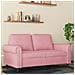 Divano a 2 Posti Rosa 120 cm in Velluto - Foto miniatura 2