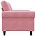Divano a 2 Posti Rosa 120 cm in Velluto - Foto miniatura 5