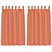 Tende con tende 2 pcs Terracotta Poliestere - Foto miniatura 1