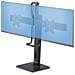 Supporto da Tavolo per Due Monitor- Staffa con barra trasversale per 2 Schermi da 27" VESA 75x75/100x100, altezza regolabile, portata 6 kg per Display - Foto miniatura 1