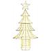 Albero di Natale con 240 LED Bianco caldo 180 cm PET - Foto miniatura 2
