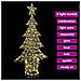 Albero di Natale con 240 LED Bianco caldo 180 cm PET - Foto miniatura 7