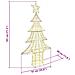 Albero di Natale con 240 LED Bianco caldo 180 cm PET - Foto miniatura 8