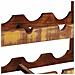 Portabottiglie 100 x 45 x 33 cm Legno massello riciclato - Foto miniatura 8