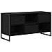 Mobile TV Rovere Nero 100 x 36 x 49,5 cm Legno multistrato - Foto miniatura 1