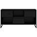Mobile TV Rovere Nero 100 x 36 x 49,5 cm Legno multistrato - Foto miniatura 6