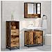Set di mobili per il bagno con cassetto 3 pcs Legno vecchio - Foto miniatura 2