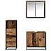 Set di mobili per il bagno con cassetto 3 pcs Legno vecchio - Foto miniatura 9