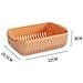 Cesto Scolapasta A Doppio Strato: Lavaggio E Scolo Efficienti Orange - Foto miniatura 1