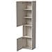 Mobile Espositore Botte - Vetrina 4 Ripiani, 39.9x29.8x180h Cm Beige - Foto miniatura 4