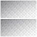 Dischi Quadrati 2 pcs Argento 100 x 50 cm Alluminio - Foto miniatura 1