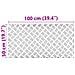 Dischi Quadrati 2 pcs Argento 100 x 50 cm Alluminio - Foto miniatura 6