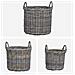 Cesto per Piante 3 pcs Grigio Kubu Rattan Kubu - Foto miniatura 4