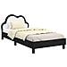 Struttura letto bambini con testata Nero 90 x 190 cm PU - Foto miniatura 1