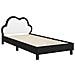 Struttura letto bambini con testata Nero 90 x 190 cm PU - Foto miniatura 4