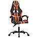 Sedia da Gaming Girevole Nero e Arancione in Similpelle - Foto miniatura 1