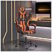 Sedia da Gaming Girevole Nero e Arancione in Similpelle - Foto miniatura 2