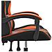 Sedia da Gaming Girevole Nero e Arancione in Similpelle - Foto miniatura 7