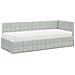 Struttura Letto Angolare con Materasso 2 pcs Grigio chiaro - Foto miniatura 4