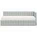 Struttura Letto Angolare con Materasso 2 pcs Grigio chiaro - Foto miniatura 5