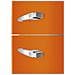 FAB32LOR6 frigorifero con congelatore Libera installazione 331 L Arancione - Foto miniatura 12