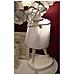 Lampada Da Tavolo Ballet In Resina Bianca Con Paralume In Tessuto - Foto miniatura 7