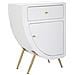 Comodino Vkh16-bianco-mdf-60x32x79 Cm - Foto miniatura 1