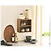 Vassoio Decorativo In Legno Di Acacia 39x28 Cm — Tono Miele Naturale - Foto miniatura 5