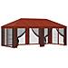 Gazebo con pareti laterali 6 x 3 m Terracotta - Foto miniatura 1