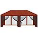 Gazebo con pareti laterali 6 x 3 m Terracotta - Foto miniatura 3