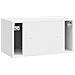 Mobile Porta TV da Muro Bianco Lucido 59,5 x 31 x 30 cm - Foto miniatura 6