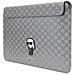 Karl Lagerfeld Saffiano Monogram Iconic 14 Custodia Per Laptop - Argento - Foto miniatura 2