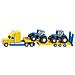 DieCast 1:87 Camion con Rimorchio con 2 Trattori New Holland 1805 - Foto miniatura 1