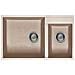 Lavello Quadra 440 Granitek Sottotop 78x 47 cm 2 vasche Colore Avena 51 - Foto miniatura 1