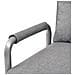 Poltrona Girevole E Divano Letto Grigio Chiaro 60x75x80 Cm - Foto miniatura 7