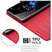 Custodia Compatibile Con Sony Xperia Xz2 In Rosso Carminio - Coperchio Protettiva Con Chiusura Magnetica, Funzione Stand E Tasca Per Le Carte - Foto miniatura 4