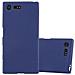 Custodia Compatibile Con Sony Xperia X Compact In Frost Blu Scuro - Coperchio Protettivo In Silicone Tpu Flessibile - Foto miniatura 3