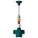 Lampad A Sospensione H60 C2530-vpe Colore Blu Petrolio - Foto miniatura 1
