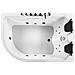 Vasca Idromassaggio Bianca Angolare Con Led 180 Cm Versione Sinistra Calama - Foto miniatura 12