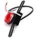 Fanale Faro Rosso Posteriore Moto Scooter Led Portatarga Universale Nero 12v - Foto miniatura 5