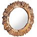 Specchio Da Parete 60 Cm In Legno Di Teak Rotondo - Foto miniatura 2