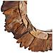 Specchio Da Parete 60 Cm In Legno Di Teak Rotondo - Foto miniatura 5