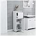 Armadio da Bagno Bianco 30x30x95 cm in Legno Multistrato - Foto miniatura 3